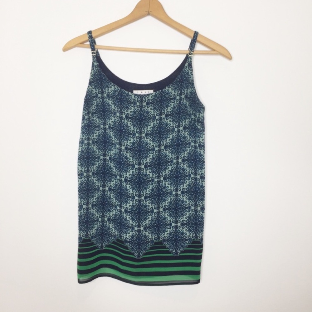CAbi camisole blue green Size small